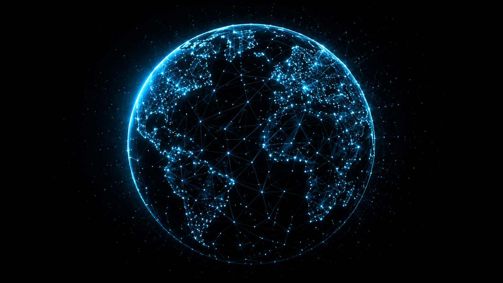 Connected digital globe representing humanity and global digital trust